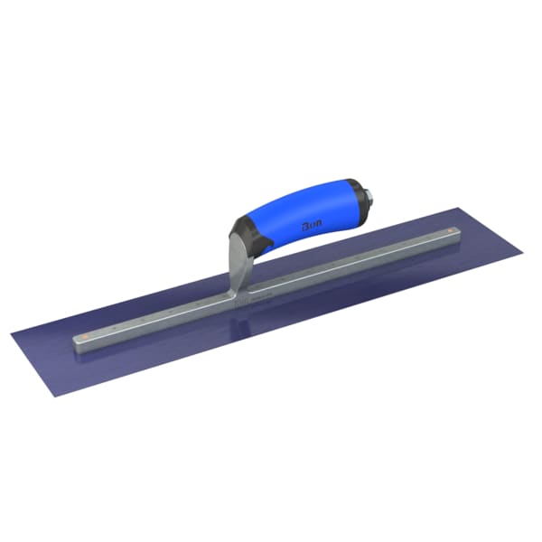 Steel City Trowels By Bon Bon 67-182 Finish Trowel, Square, Blue Steel, 18 X 4, Comfort Grip 67-182 - main